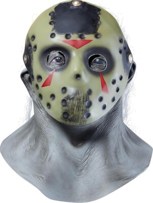 Friday the 13th Jason Voorhees Deluxe Overhead Latex Mask | eBay