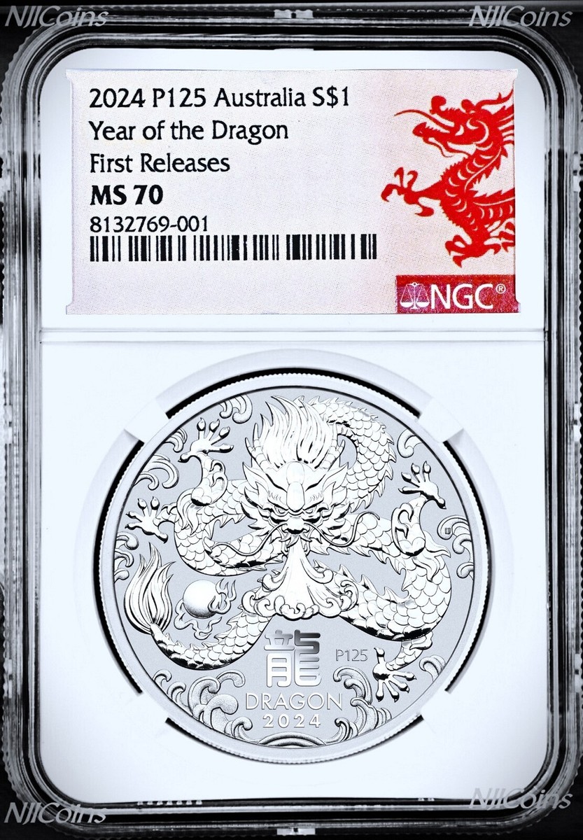 2000年 ルナシリーズ silver coin Australia『龍』 2000年 ルナ