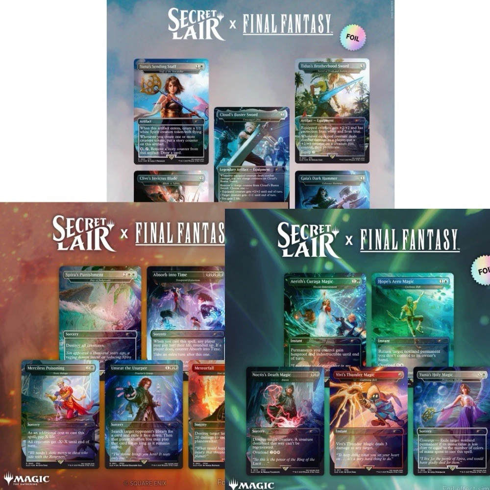 Secret Lair FINAL FANTASY foil 日本語版 2点 Secret Lair FINAL