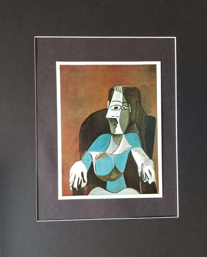 PICASSO 陶製人物画 フレーム付き Pablo Picasso