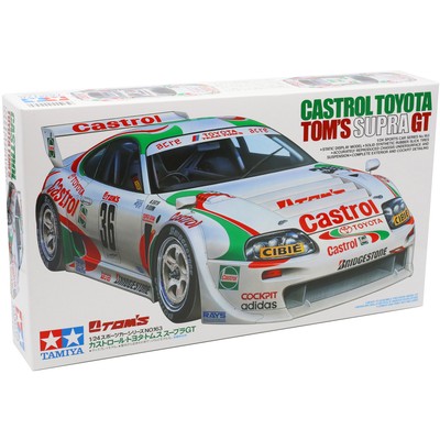 Tamiya 24163 Toyota Castrol Toms Supra GT Race Car Plastic Model