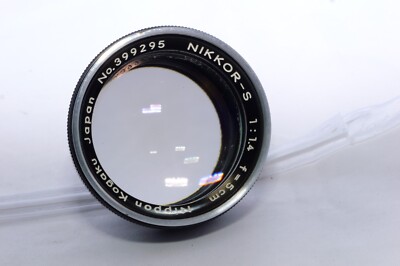 Nikon S2 Black Dial Rangefinder 35mm Film Camera with 50mm f1.4