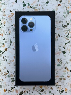 Apple iPhone 13 Pro Max 256GB Sierra Blue --- BOX ONLY | eBay