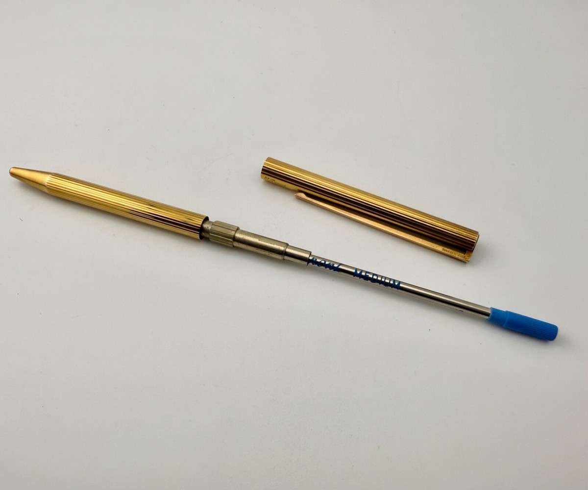 S.T. Dupont Classique Stylo Bille Gold Plated Ballpoint Pen | eBay