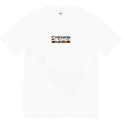 Supreme Burberry Box Logo Tee White SIZE MEDIUM SEALED BRAND NEW