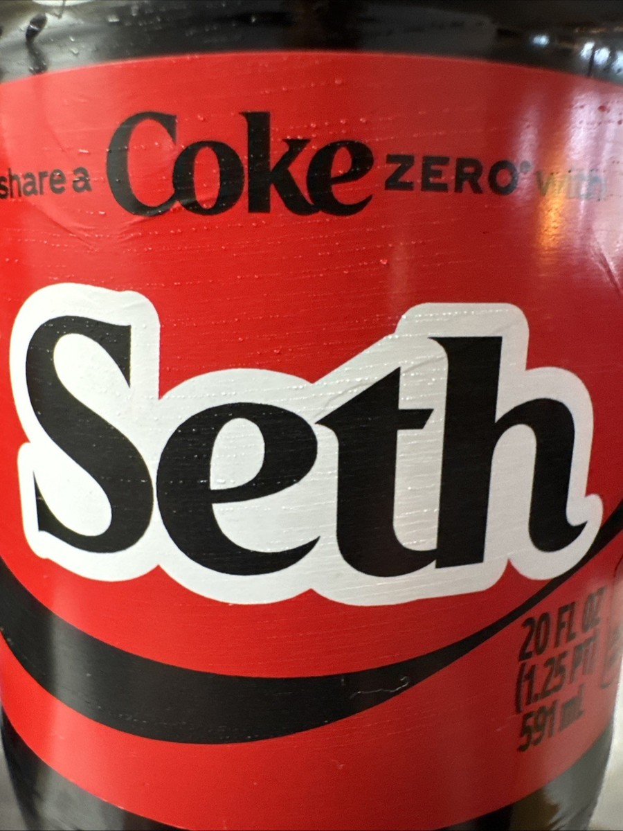 Share A Coke with Seth 2025 Personalized Gift Coca Cola Bottle