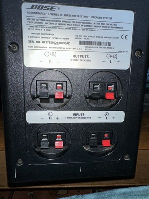 BOSE ACOUSTIMASS 5 SERIES III SPEAKER SYSTEM TESTED WITH THE