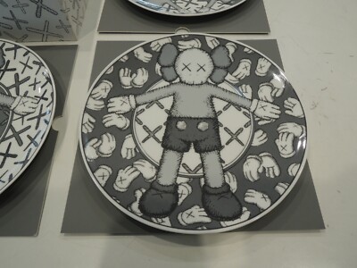 KAWS X NGV Ceramic Plate Set of 4 | eBay