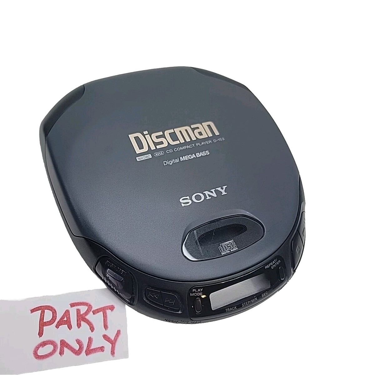 Vintage Sony Discman D-153 Portable CD Player D153 BUTTONS & TOP