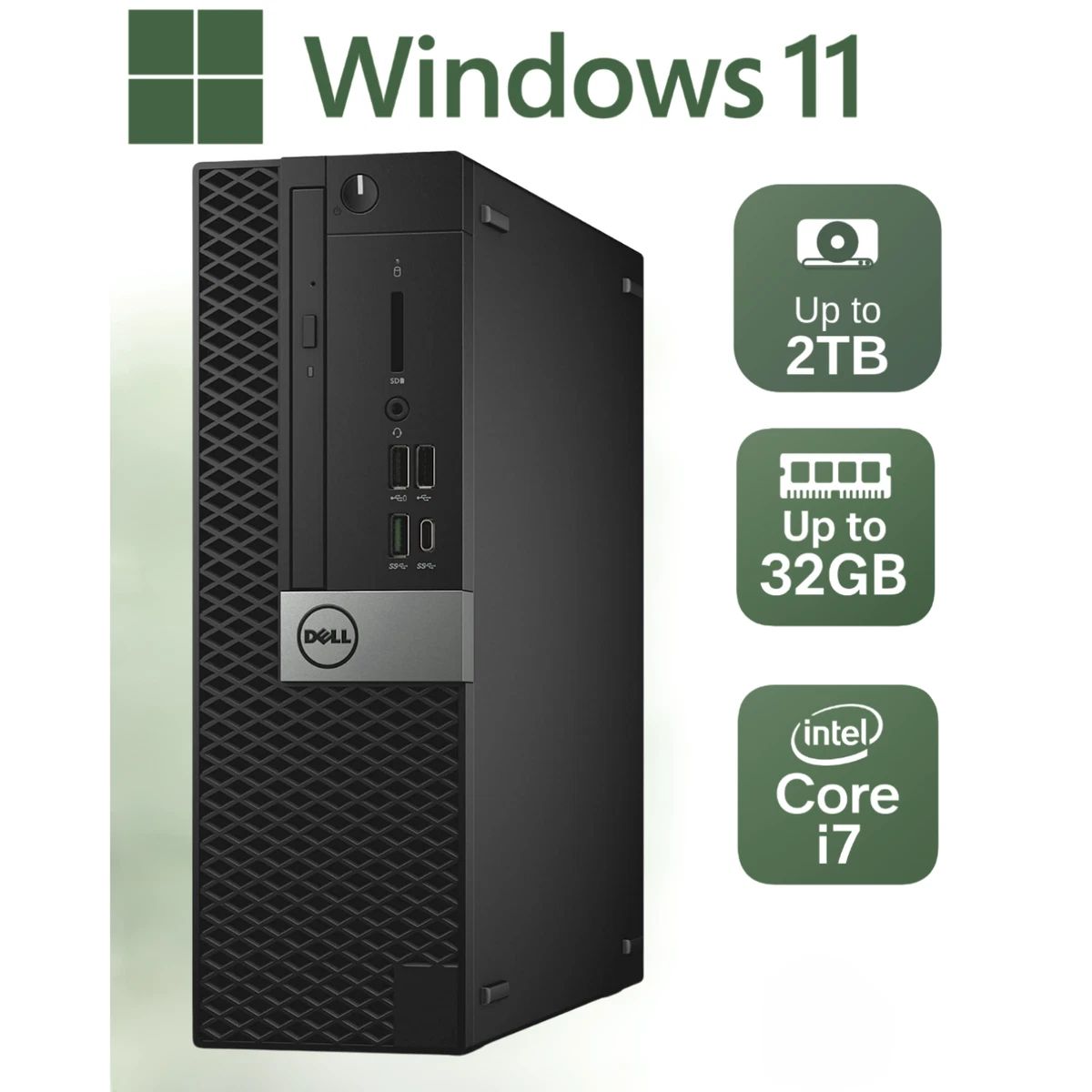 Tower Intel Core i7 6th Gen. PC Desktops & All-In-One Computers