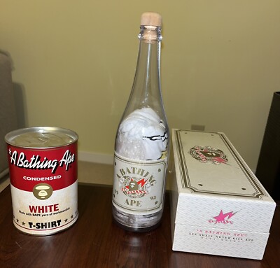 A Bathing Ape Bape Campbells Soup Can Champagne Wine Bottle T