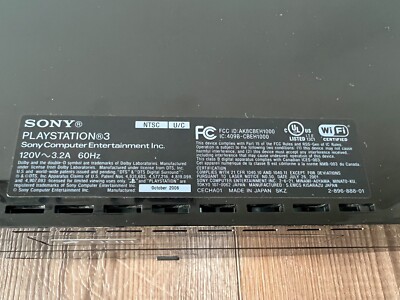 PlayStation 3 PS3 60GB Backwards Compatible Made in Japan CECHA01