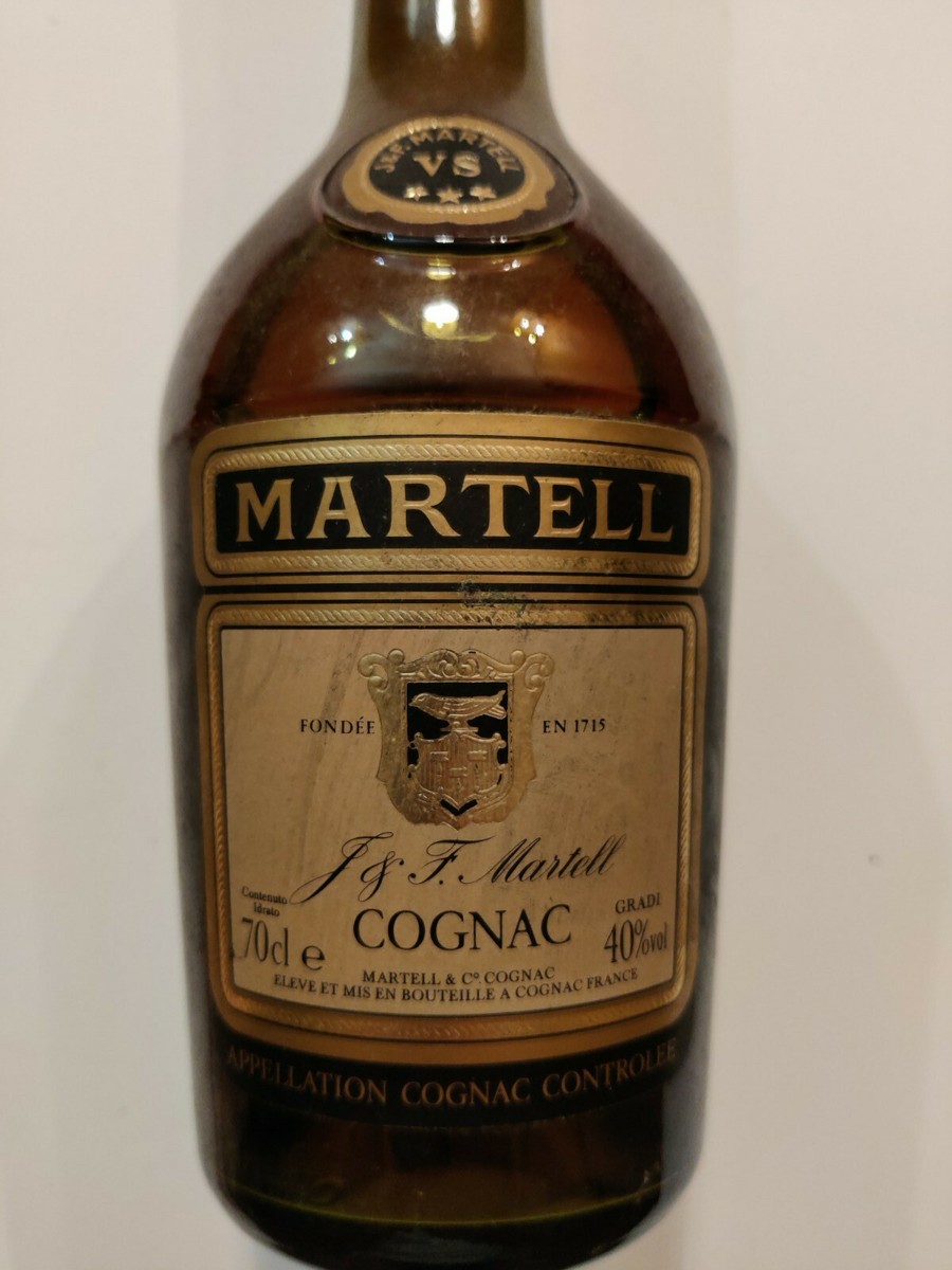 MARTELL COGNAC VS 3 STARS TRE STELLE 80⁄90 | eBay