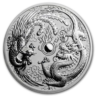 2017 Australia 1 oz Silver Dragon & Phoenix BU | eBay