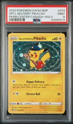 PSA 9 Pokemon Card Special Delivery Pikachu Canada Exclusive Promo