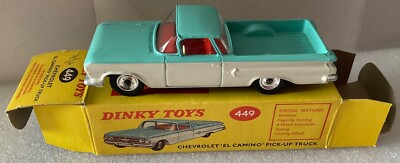 DINKY TOYS 449 CHEVROLET EL CAMINO PICK UP TRUCK .EXCELLENT MODEL