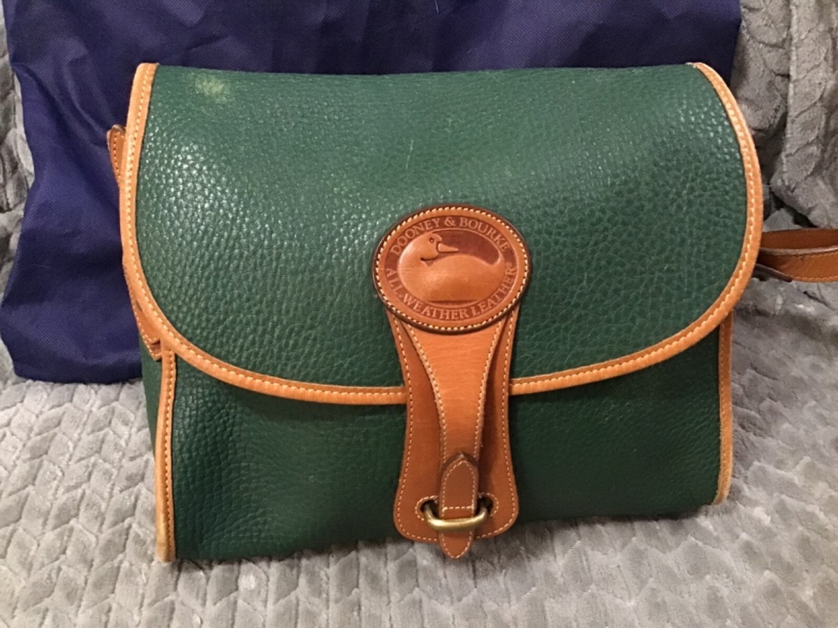 Dooney & Bourke Shoulder Bag Green - All Weather Leather Pebbled