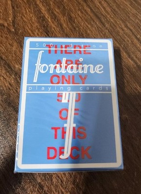 Fontaine 500 Playing Cards Fontaine Futures Set 500 Edition 5000s