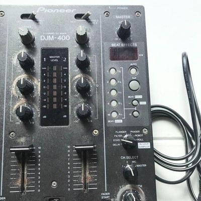 ジャンク品!!】DJミキサー パイオニア DJM-400 ※通電チェックのみ確認済み