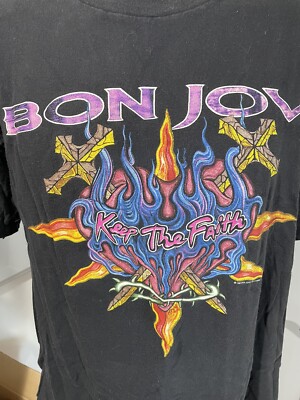 超レアL美品！90s BON JOVI 日本TOUR Tシャツ BROCKUM製 超レア