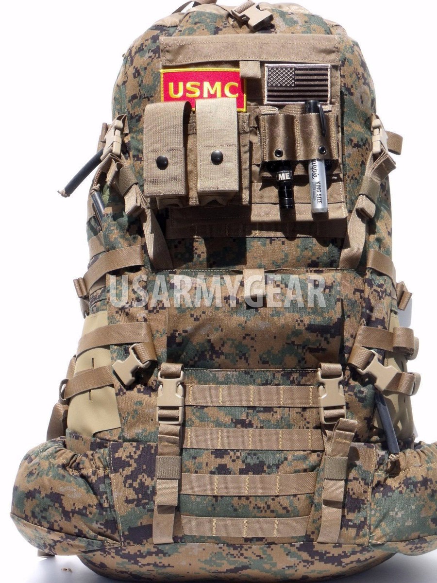 New USMC Main Pack + Hip Belt +QR for ILBE Marine Digital Marpat
