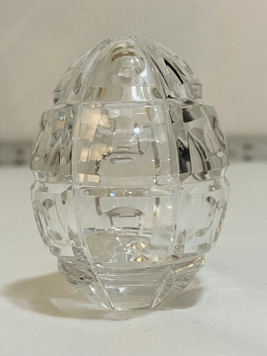 Faberge' Crystal Clear EGG Collectible - Signed, 2.25