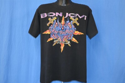 vintage 90s BON JOVI KEEP THE FAITH WORLD TOUR 1993 2 SIDED t