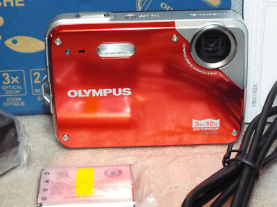 Olympus X-Series X-560WP 10.0MP Digital Camera - Red for sale