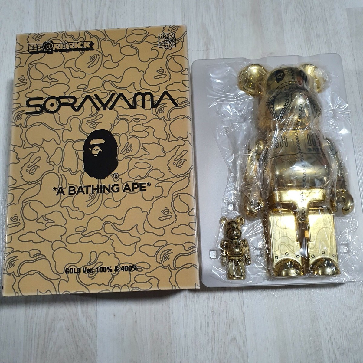 2セット BAPE SORAYAMA BE@RBRICK 100% & 400%
