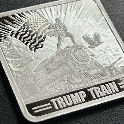 純銀バー 1オンス マウントトランプモア 1oz Mount Trumpmore Trump 1