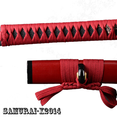 Dark Red Synthetic Silk Ito Sageo Wraping Cord for Japanese
