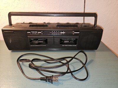 Vintage Toshiba BoomBox Radio/Duel Cassette Player-RT-8031 | eBay