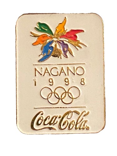 1998 Winter Olympics Nagano Always Coca-Cola Vintage Coke Lapel