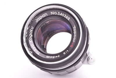Rare Tokyo Kogaku Topcor-S lens 50mm/F2 Leica 39mm LTM screw mount