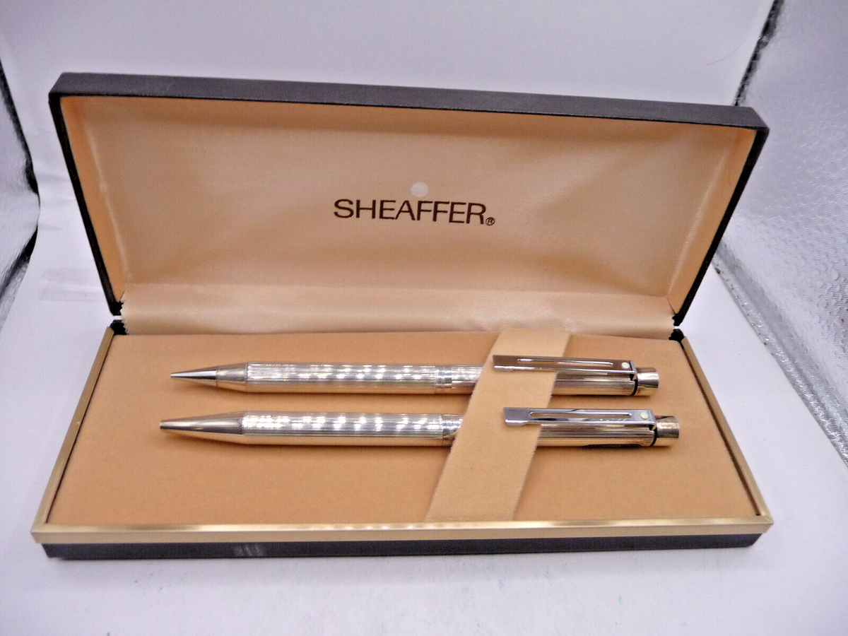 Sheaffer Vintage Targa 1004 Sterling Silver Ball Pen and Pencil