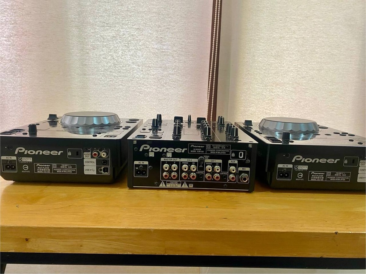 Pioneer CDJ-350 DJM-350 セット ハードケース付き 中古品】オール