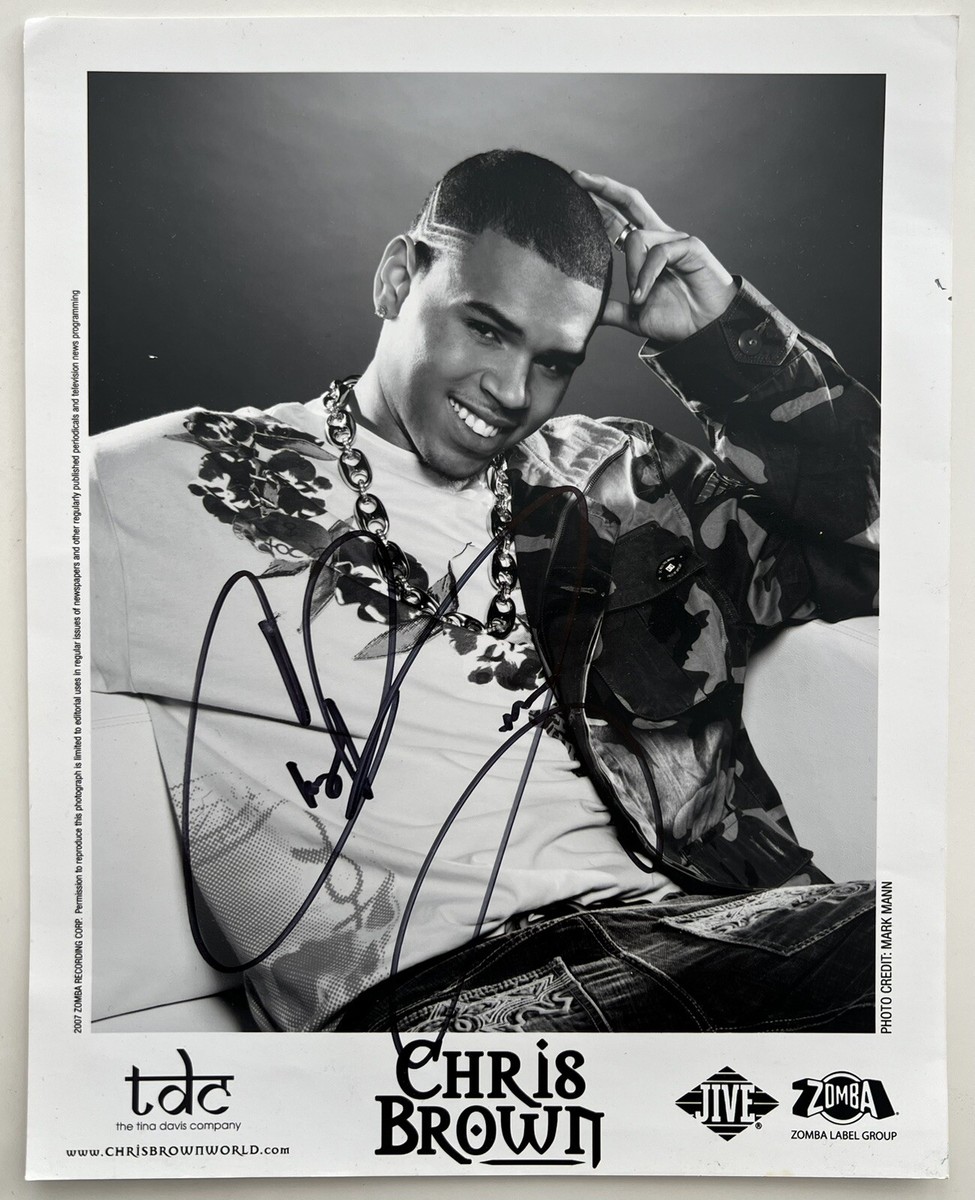 RARE Chris Brown 8x10 Signed Autograph 2007 | eBay