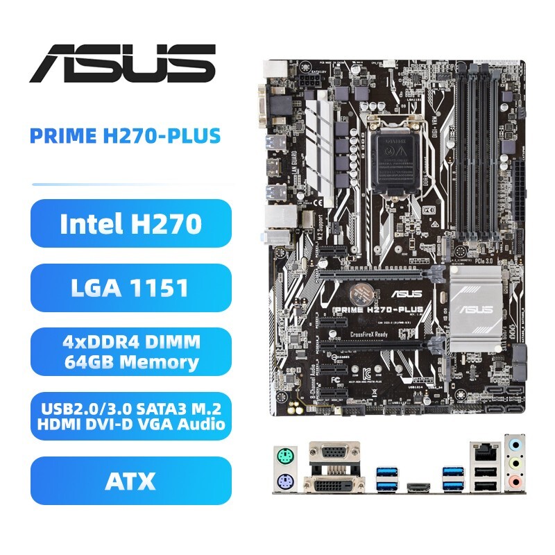 ASUS PRIME H270-PLUS /i7-7700クーラー/24GB ASUS PRIME H270-PLUS