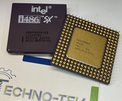 Intel i486 SX SX797 A80486SX 33 MHz Processor (Gold Pins) | eBay