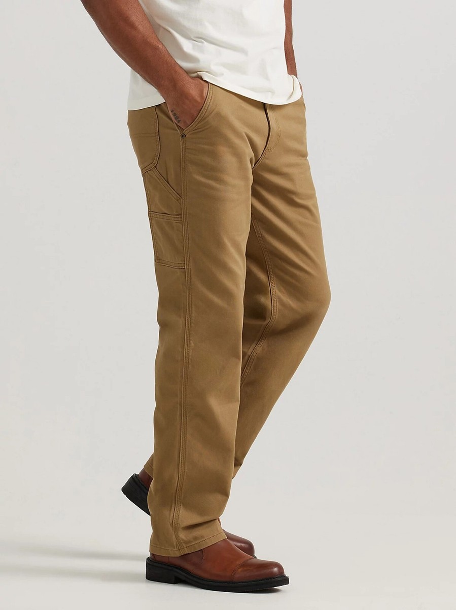 Lee Men's Carpenter Jeans Legendary Workwear Dark Khaki Color All