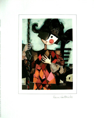 ROSINA WACHTMEISTER KUNSTDRUCK SILKSCREEN PRINT POSTER ARLECCHINO