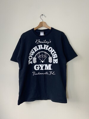 Vintage 90's Power House Gym Jacksonville Florida Lifting Black