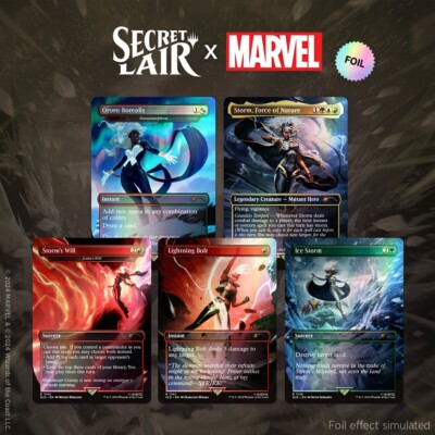 MTG secret lair marvel Storm 未開封 MTG secret lair marvel Storm