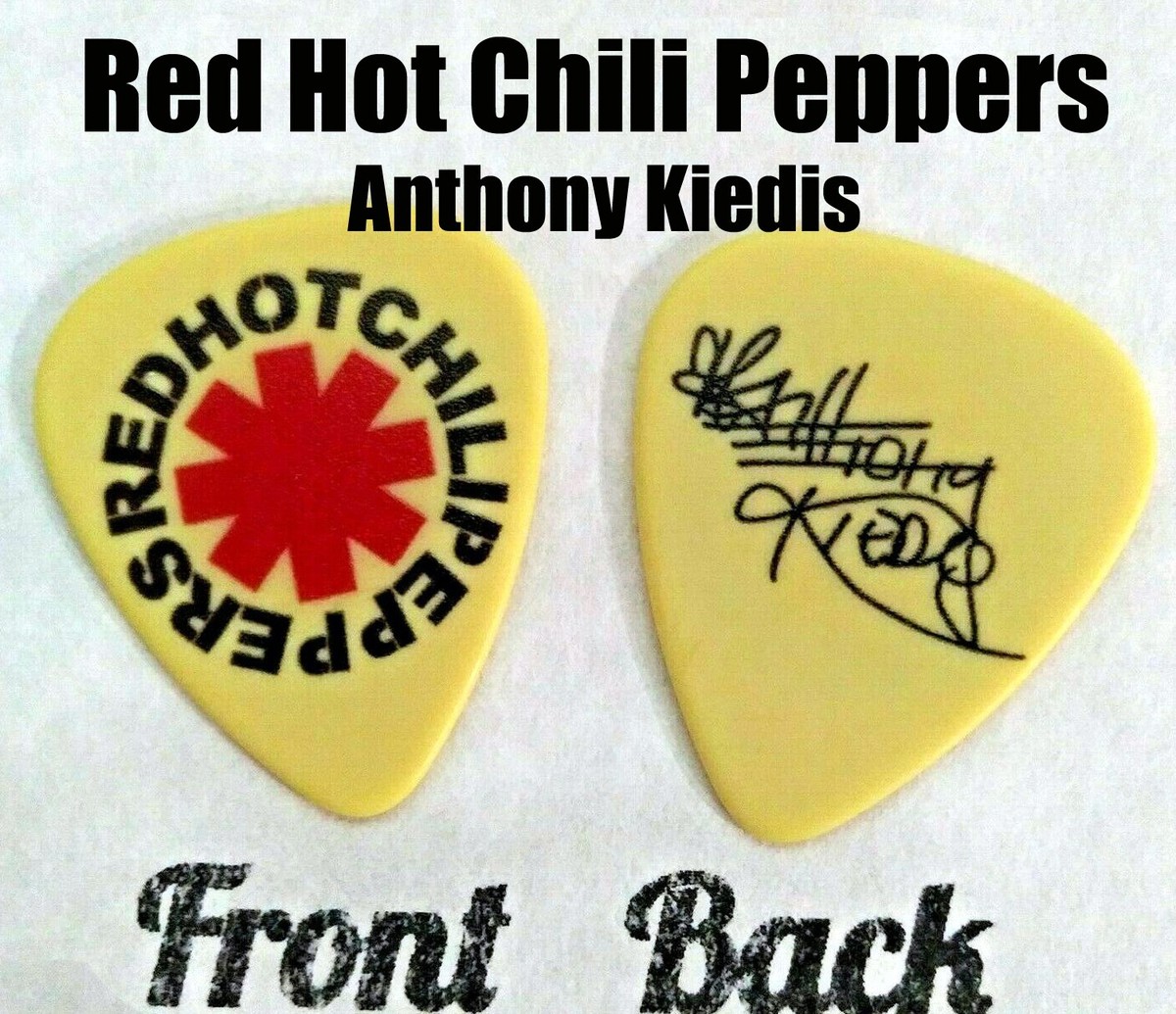 レッチリ Red Hot Chili Peppers 2013 ギターピック 白 レッチリ Red