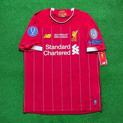 Jordan Henderson 2019 20 Liverpool FC Home Soccer Jersey UEFA