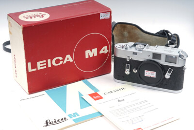 Rare Mint- Leica M4 Silver Rangefinder Film Camera Body w