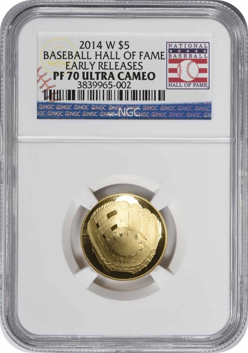 コレクション National Baseball Hall Gold Coin US Mint Baseball