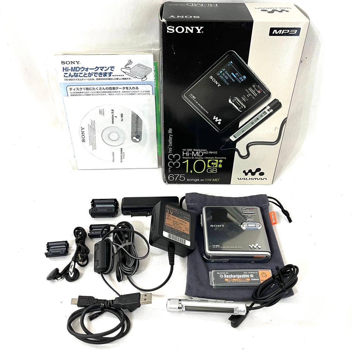 SONY Hi-MD mz-RH1 ポータブルMDプレーヤー