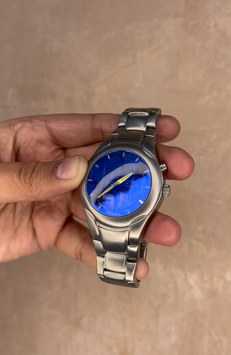 SUPER RARE y2k MATRIX FOSSIL Big Tic Animated Watch JR-8623 Box