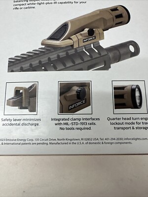 Inforce WMLX White/Infrared Gen 2 Weaponlight - Flat Dark Earth